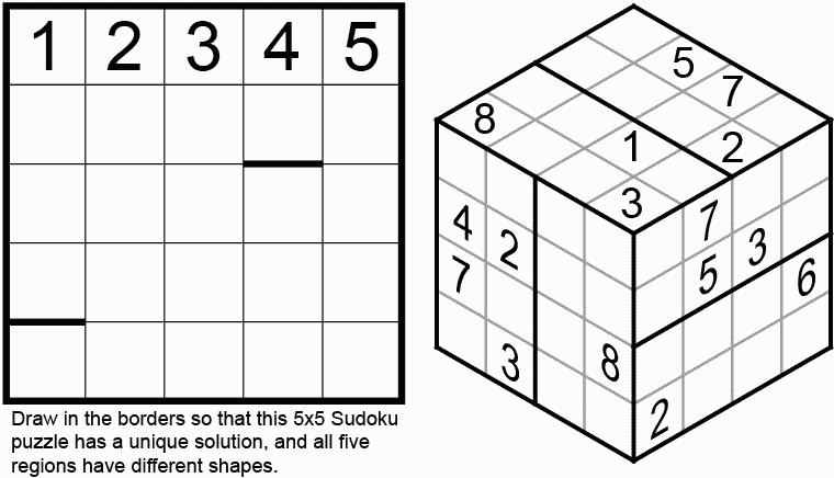 Figure 14. Meta Sudoku by Wei-Hwa Huang. Cubic Sudoku (Puzzler 1999-04)